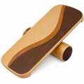 Balance-Board für Gleichgewichtstraining, Hellbraun/Dunkelbraun