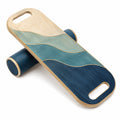 Balance Board Holz für Gleichgewichtstraining Blau