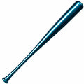 Blauer Aluminium-Baseballschläger, 80 cm