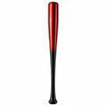 Baseballschläger Rot/Schwarz 80cm