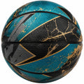 Basketball für Outdoor - Schwarz/Gold/Blau