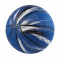 Basketball für Outdoor und Indoor, Blau/Schwarz/Weiß