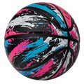 Basketball für Indoor und Outdoor, Schwarz/Pink/Blau/Weiß