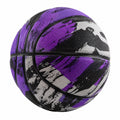 Basketball für den Außenbereich, Größe 7, Lila/Schwarz/Weiß