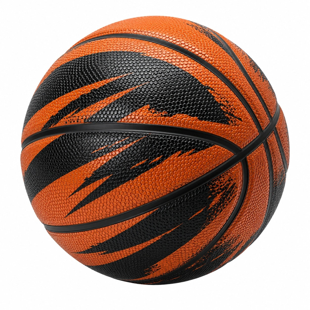Outdoor Basketball Orange/Schwarz mit Überlegener Griffigkeit