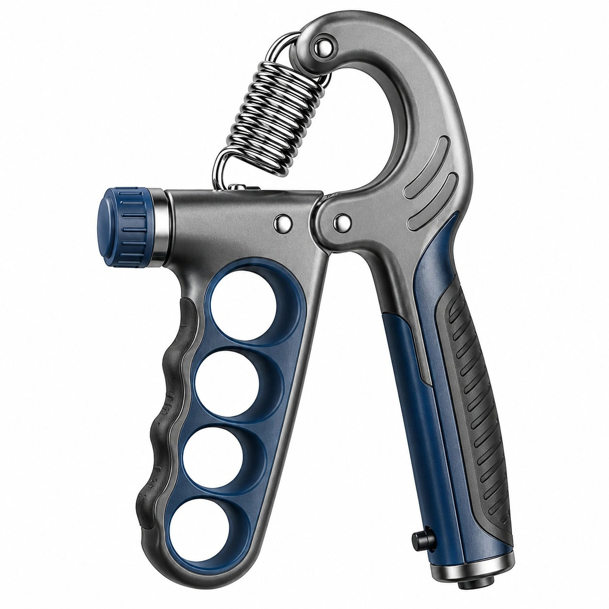 Einstellbarer ergonomischer Handtrainer Blau/Grau/Schwarz