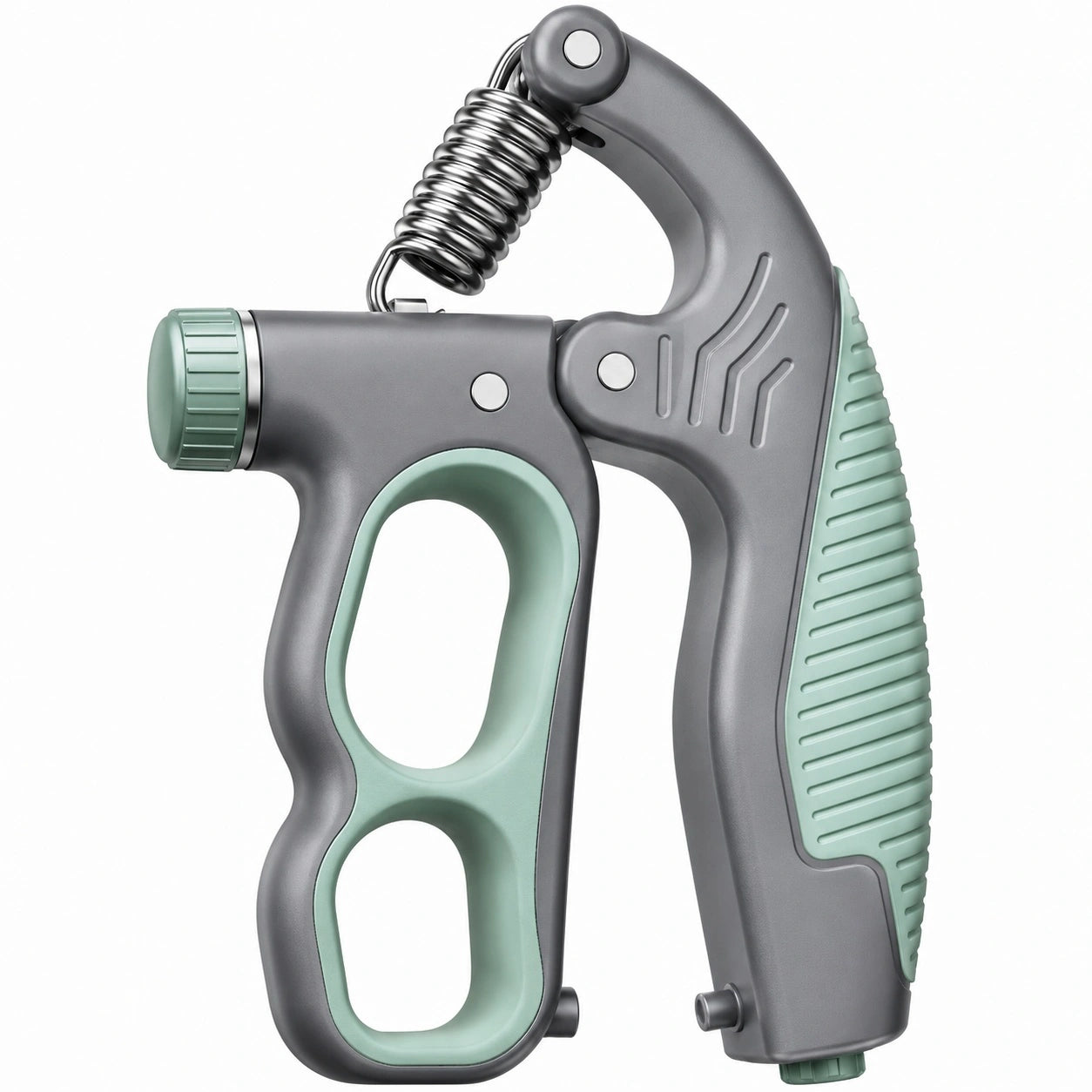 Einstellbarer Handtrainer für Griffkrafttraining - Grau/Grün