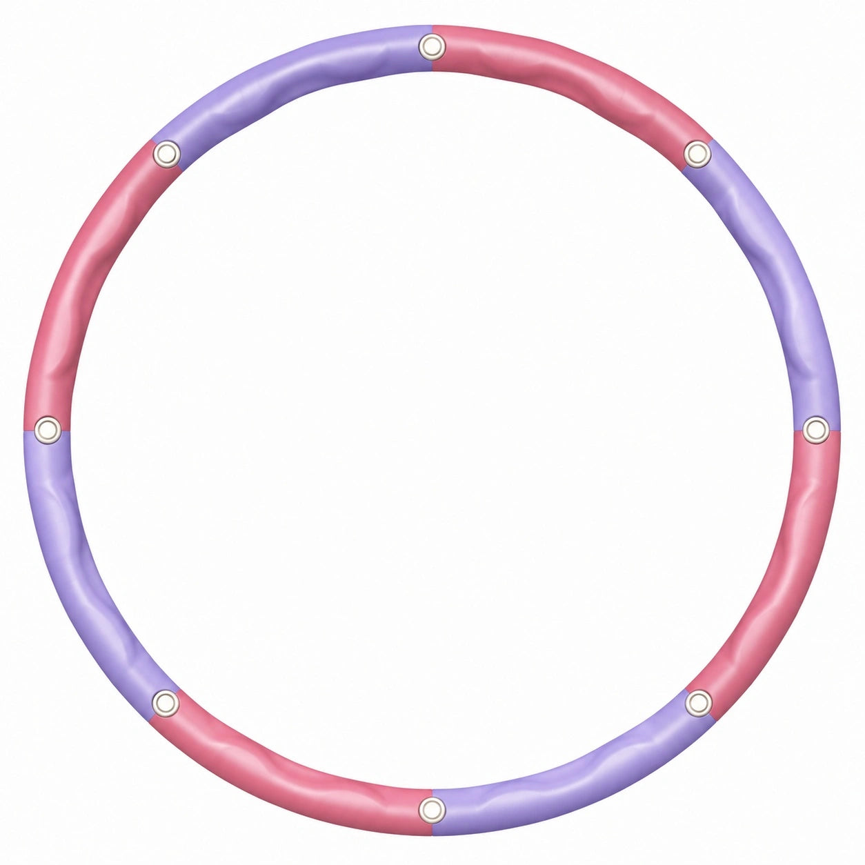Abnehmbarer Fitness Hula Hoop Reifen 95cm Rosa/Lila