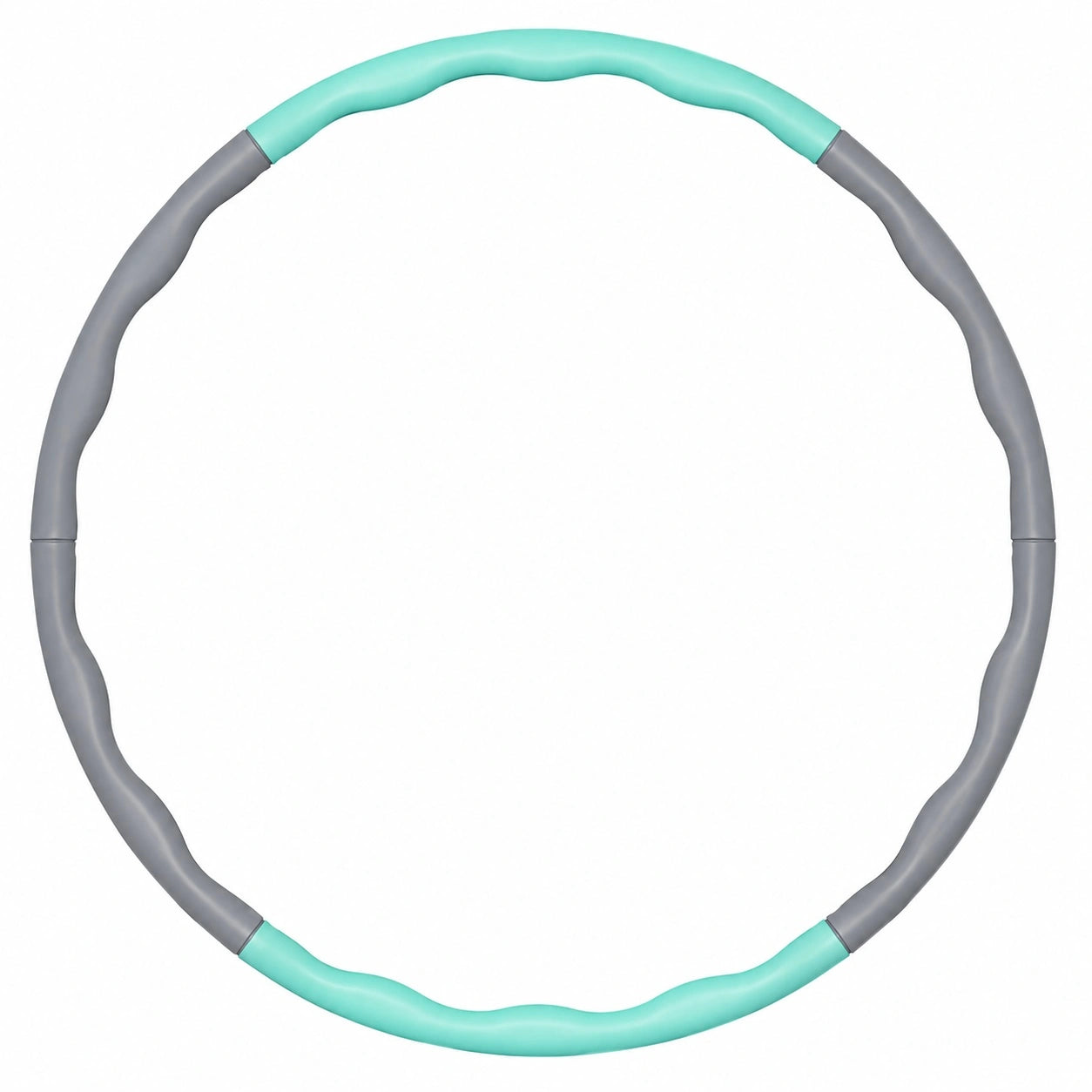 Fitness Hula-Hoop Reifen 100cm Türkis/Grau