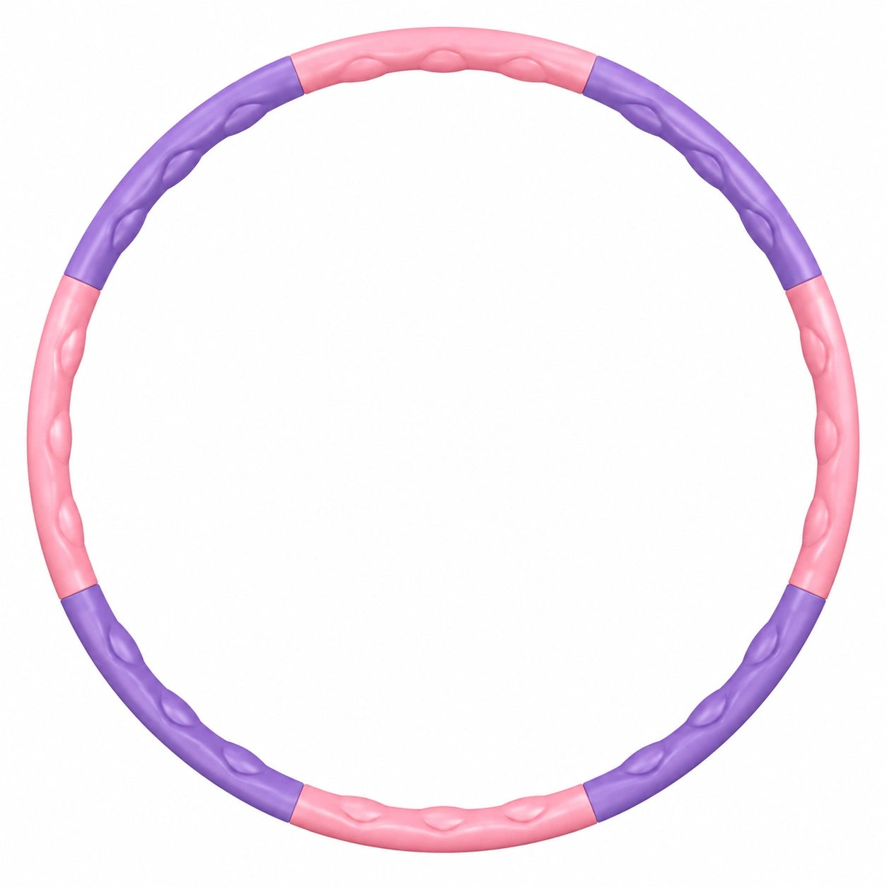 Fitness Hula-Hoop Reifen Massage mit 100 cm, Pink/Lila