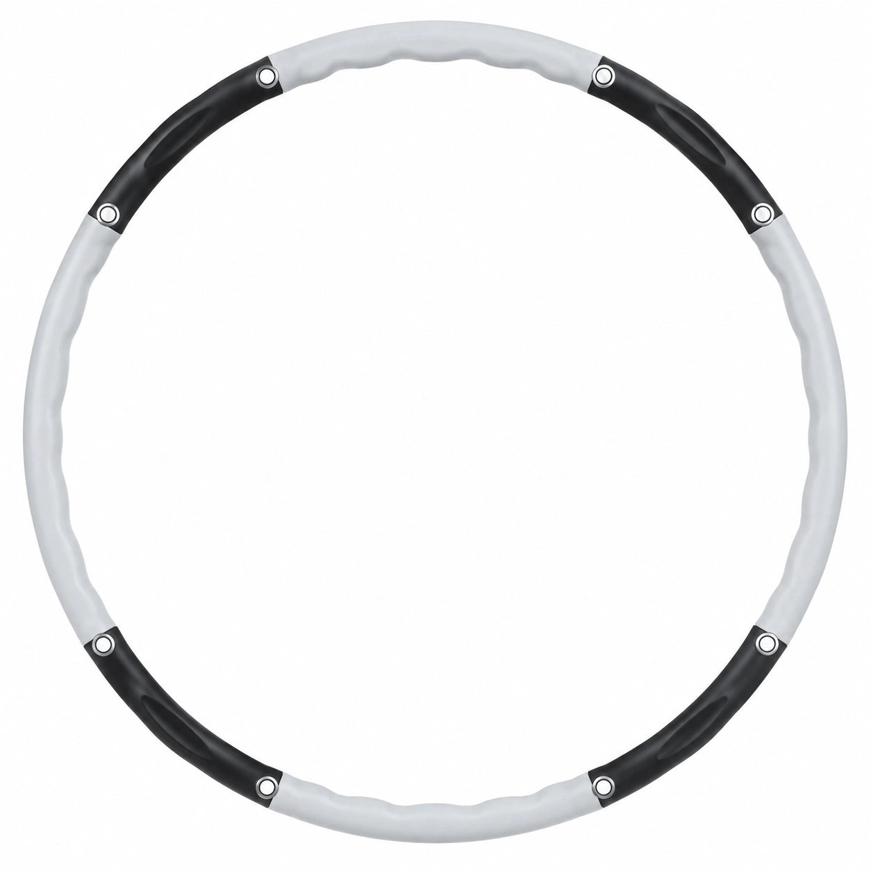 Hula Hoop Fitnessreifen 100 cm Schwarz/Grau, 1.2 kg