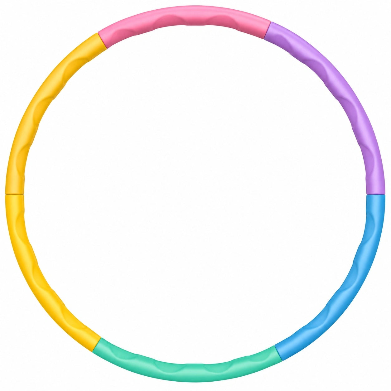 Bunter Hula-Hoop Reifen, abnehmbar, 95cm