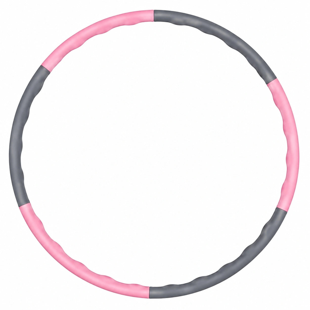 Hula-Hoop Fitnessreifen abnehmbar 95 cm Rosa/Grau