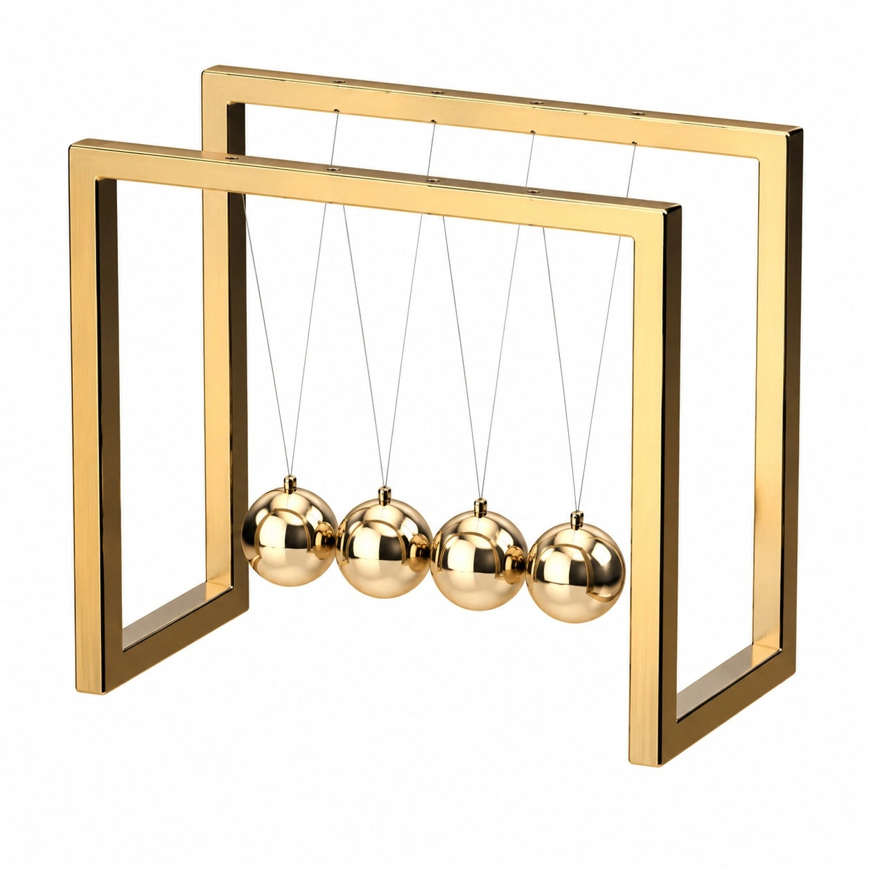 Newton Pendel Tischspiel Gold